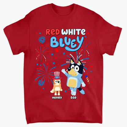 Red N White - Personalized Custom T-shirt - 4th Of July Gift For Family, Family Members