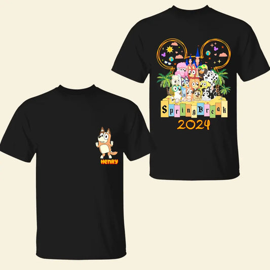 Family Trip 2024 - Personalized Custom Double-side T-shirt - Gift For Family, Family Member, Friends