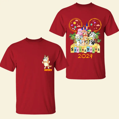 Family Trip 2024 - Personalized Custom Double-side T-shirt - Gift For Family, Family Member, Friends