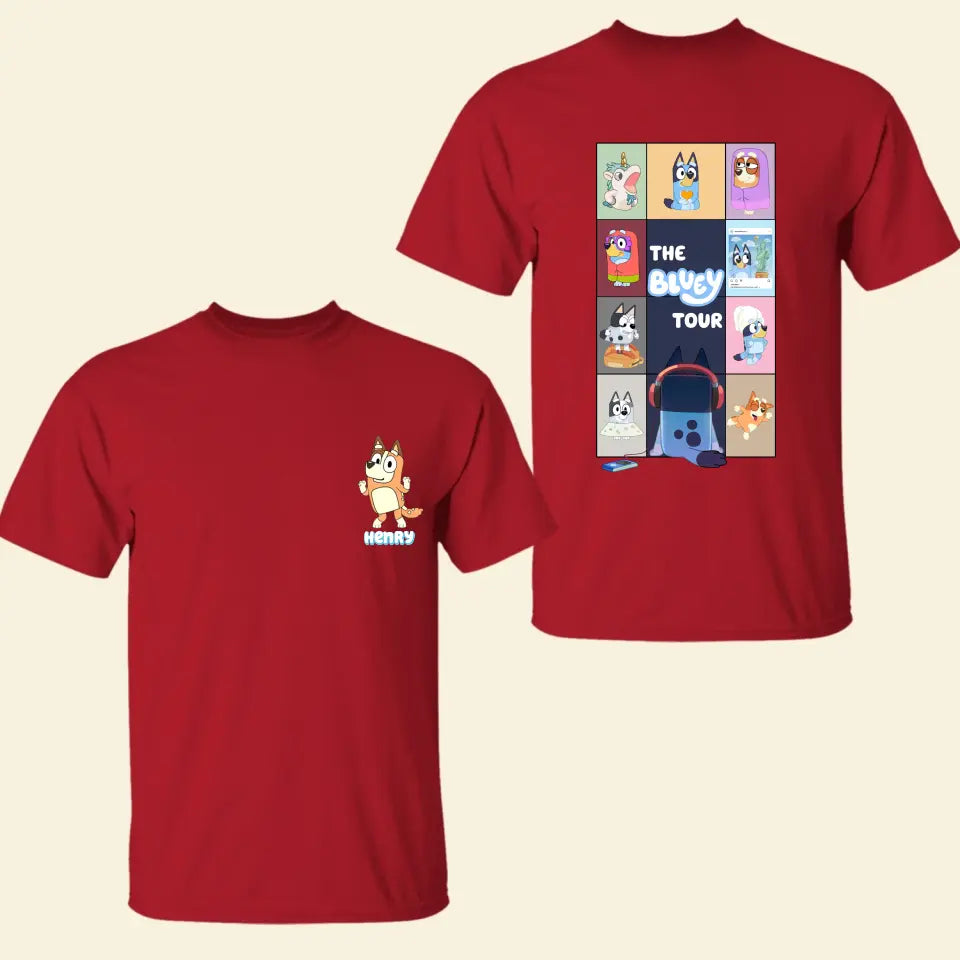 The Heeler Tour - Personalized Custom Double-side T-shirt - Gift For Friends, Family Members