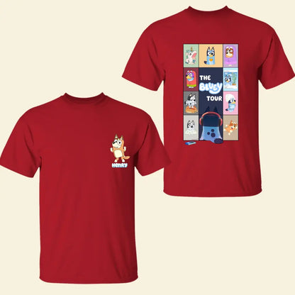 The Heeler Tour - Personalized Custom Double-side T-shirt - Gift For Friends, Family Members