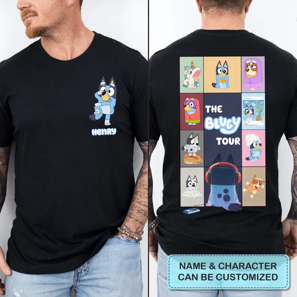 The Heeler Tour - Personalized Custom Double-side T-shirt - Gift For Friends, Family Members