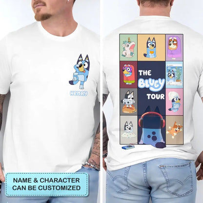 The Heeler Tour - Personalized Custom Double-side T-shirt - Gift For Friends, Family Members