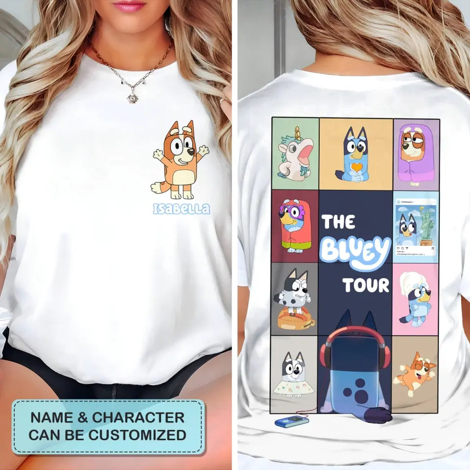 The Heeler Tour - Personalized Custom Double-side T-shirt - Gift For Friends, Family Members