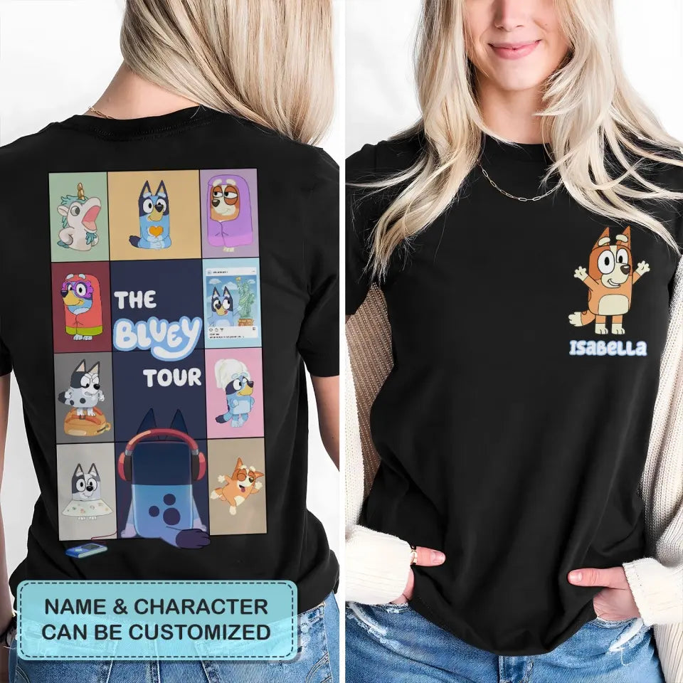 The Heeler Tour - Personalized Custom Double-side T-shirt - Gift For Friends, Family Members