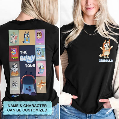 The Heeler Tour - Personalized Custom Double-side T-shirt - Gift For Friends, Family Members
