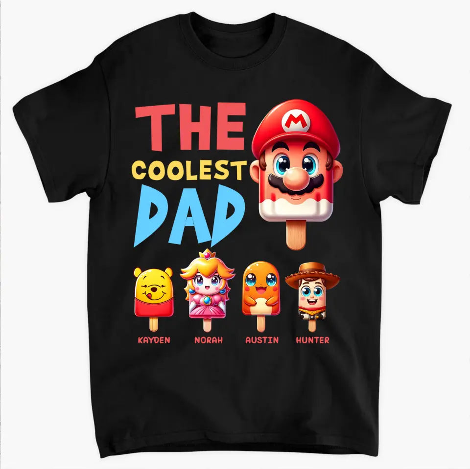 The Coolest Pop - Personalized Custom T-shirt - Gift For Family, Family Members