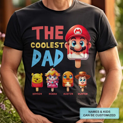 The Coolest Pop - Personalized Custom T-shirt - Gift For Family, Family Members