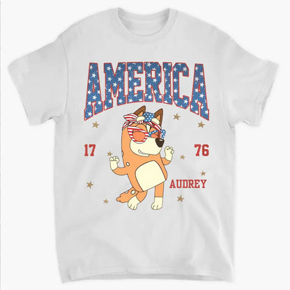 Vintage America - Personalized Custom T-shirt - 4th Of July Gift For Family, Family Members