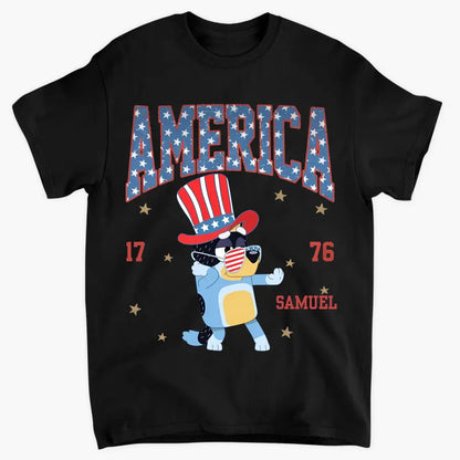 Vintage America - Personalized Custom T-shirt - 4th Of July Gift For Family, Family Members