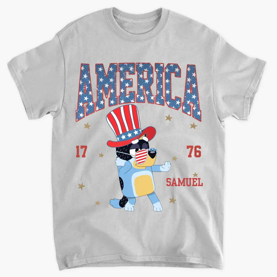 Vintage America - Personalized Custom T-shirt - 4th Of July Gift For Family, Family Members