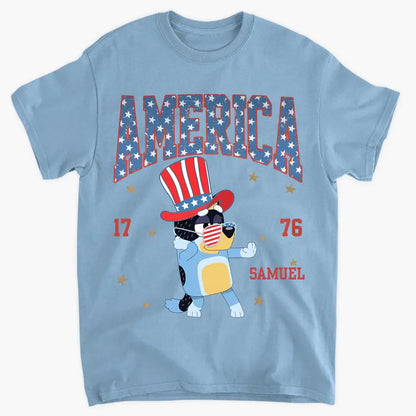 Vintage America - Personalized Custom T-shirt - 4th Of July Gift For Family, Family Members