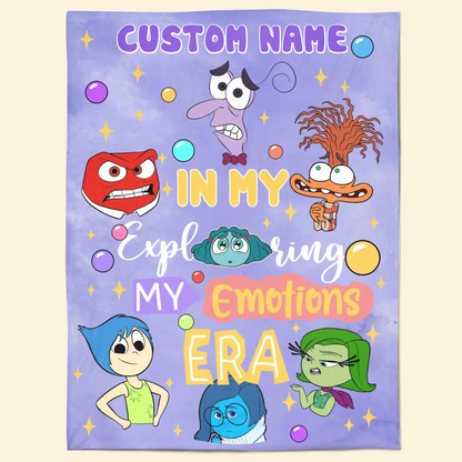 In My Exploring My Emotions Era - Personalized Custom Blanket - Gift For Family Members, Friends, Bestie