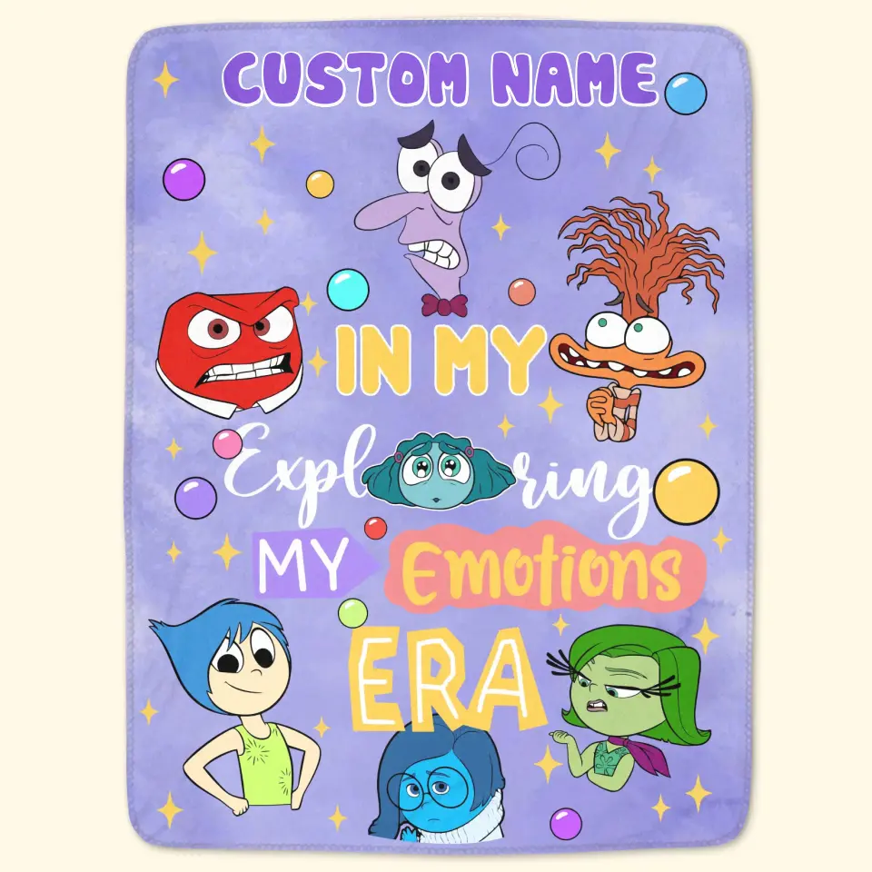 In My Exploring My Emotions Era - Personalized Custom Blanket - Gift For Family Members, Friends, Bestie