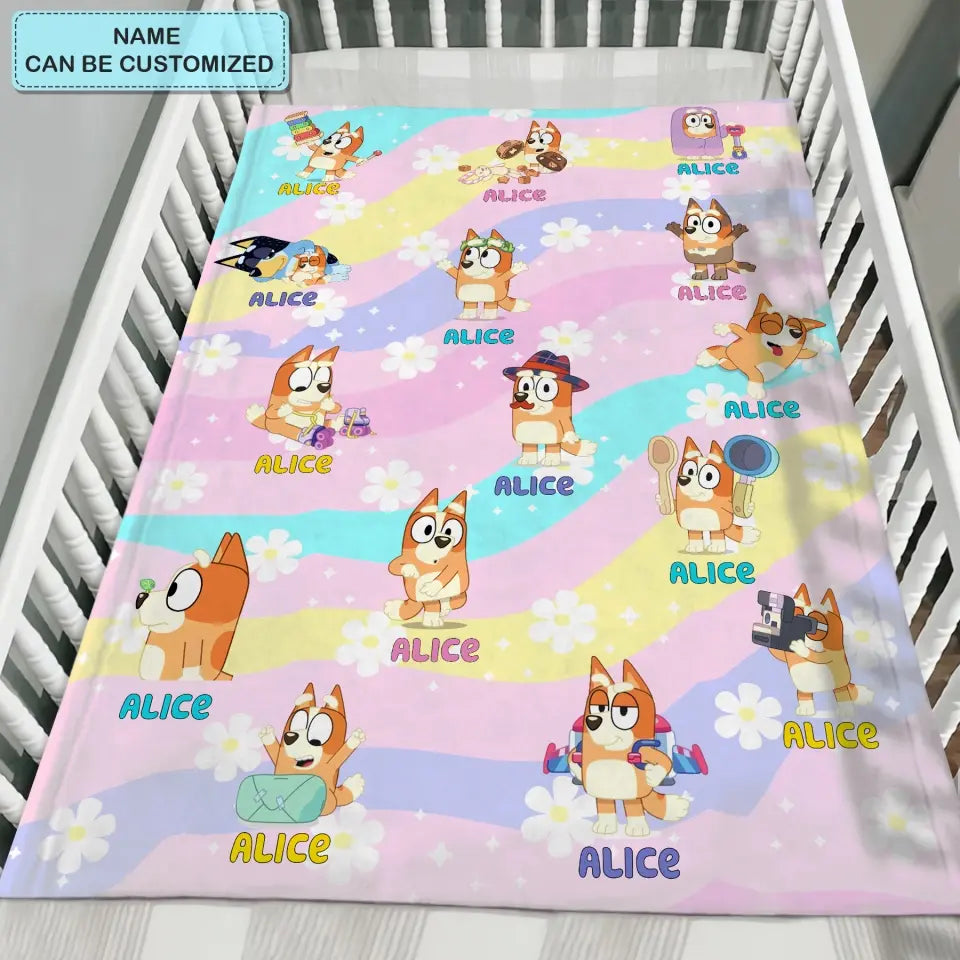 Custom Name - Personalized Custom Blanket - Gift For Kid, Family Members