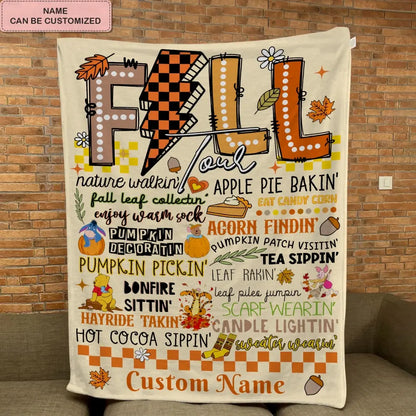 Fall Tour - Personalized Custom Blanket - Gift For Friends, Family Members