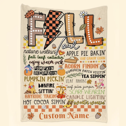 Fall Tour - Personalized Custom Blanket - Gift For Friends, Family Members