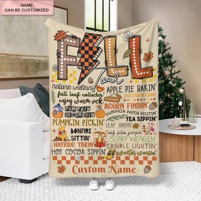 Fall Tour - Personalized Custom Blanket - Gift For Friends, Family Members