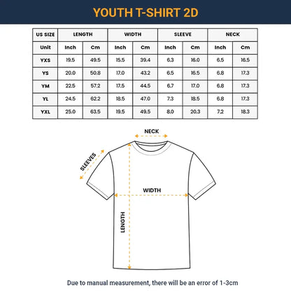 Rolling Into School - Personalized Custom Youth T-shirt - Birthday, Back To School, Kindergarten, First, Second, Third, Fourth, Fifth Grade, Pre-K Gift For Kids