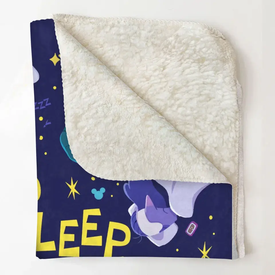 Go To Sleep Anxiety - Personalized Custom Blanket - Gift For Kids, Family Members