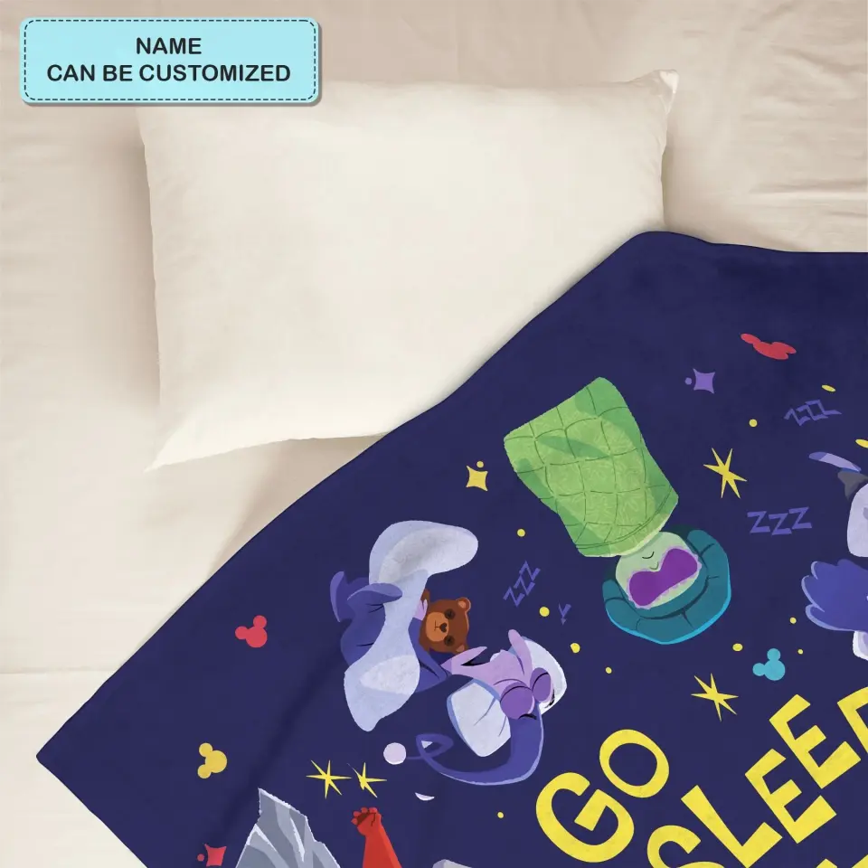 Go To Sleep Anxiety - Personalized Custom Blanket - Gift For Kids, Family Members