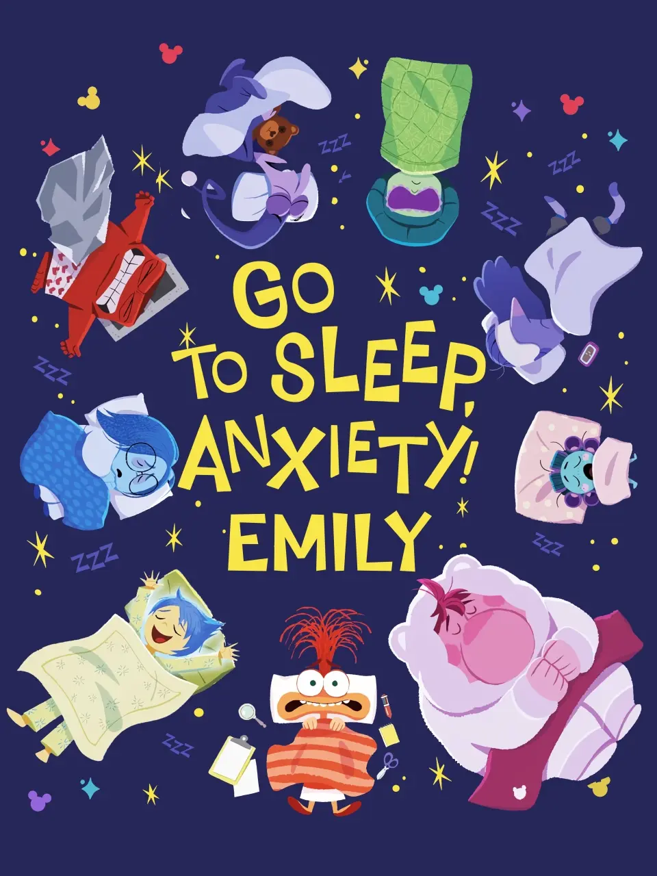 Go To Sleep Anxiety - Personalized Custom Blanket - Gift For Kids, Family Members