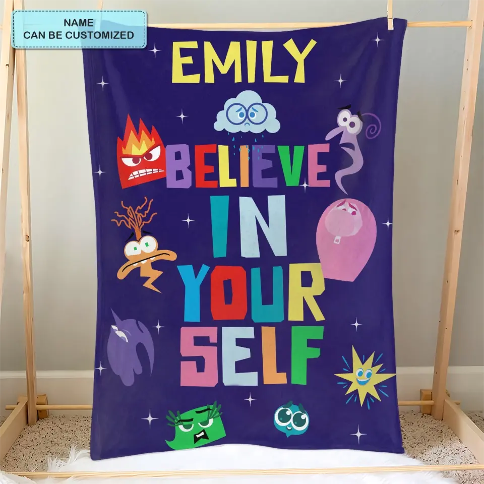 Believe In Yourself - Personalized Custom Blanket - Gift For Kids, Family Members