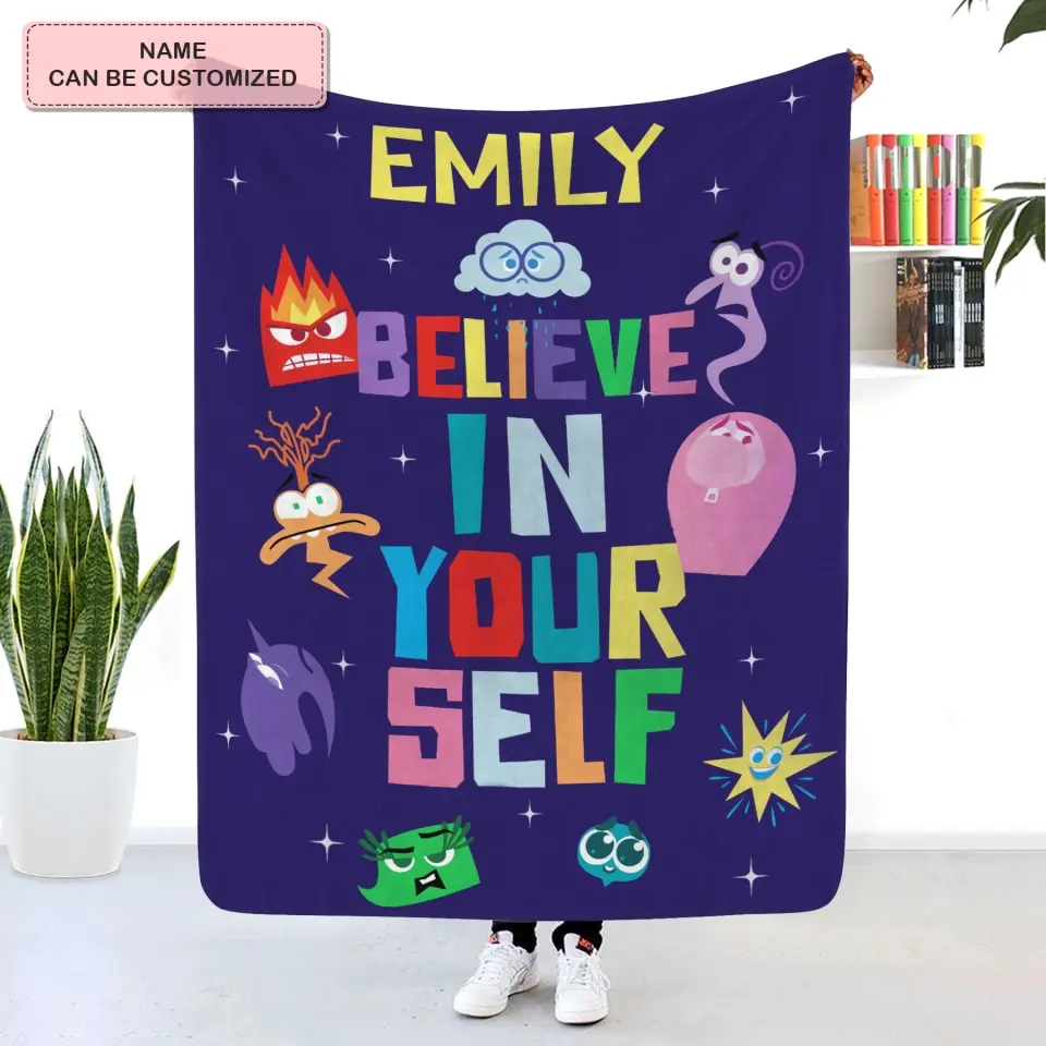 Believe In Yourself - Personalized Custom Blanket - Gift For Kids, Family Members