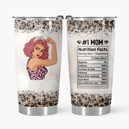 Personalized Tumbler - Gift For Mom - Best Mom Nutrition Facts