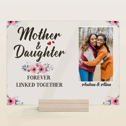 Personalized Acrylic Plaque - Gift For Family Member - Mother And Daughters