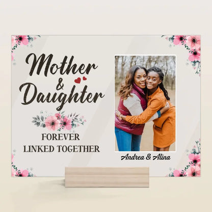 Personalized Acrylic Plaque - Gift For Family Member - Mother And Daughters