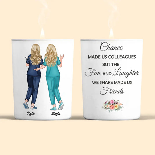 Pesonalized Scent Candle_Nurse_Chance Made Us Colleagues Nurse_WRND011