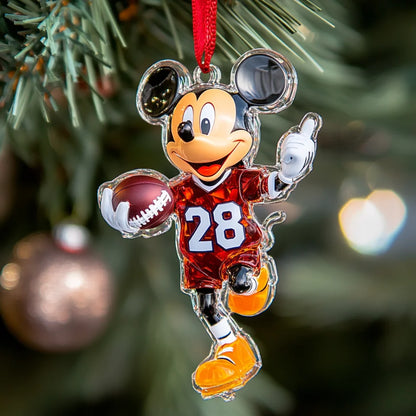 Game Time - Personalized Mica Ornament - Gift For Family Members