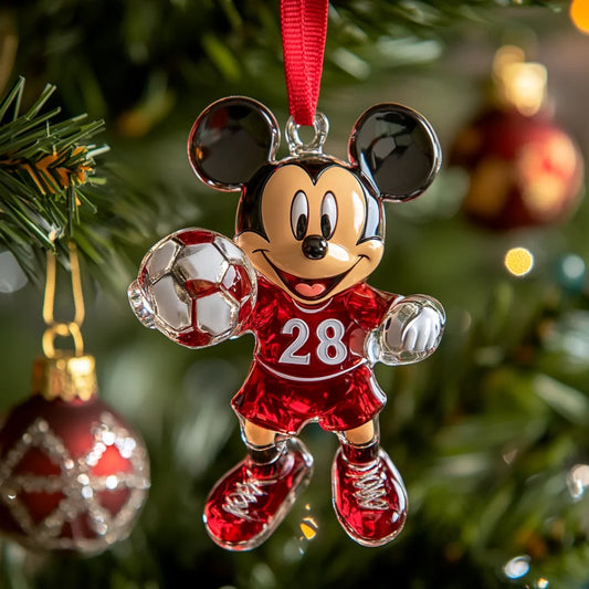 Holiday Kicker - Personalized Mica Ornament - Gift For Family Members