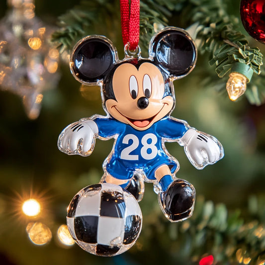 Soccer Joy - Personalized Mica Ornament - Gift For Family Members