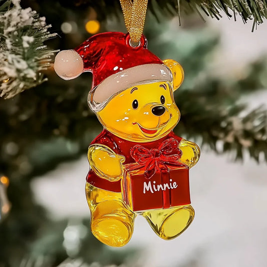 Honey Pot Holiday - Personalized Mica Ornament - Gift For Friends, Family Members