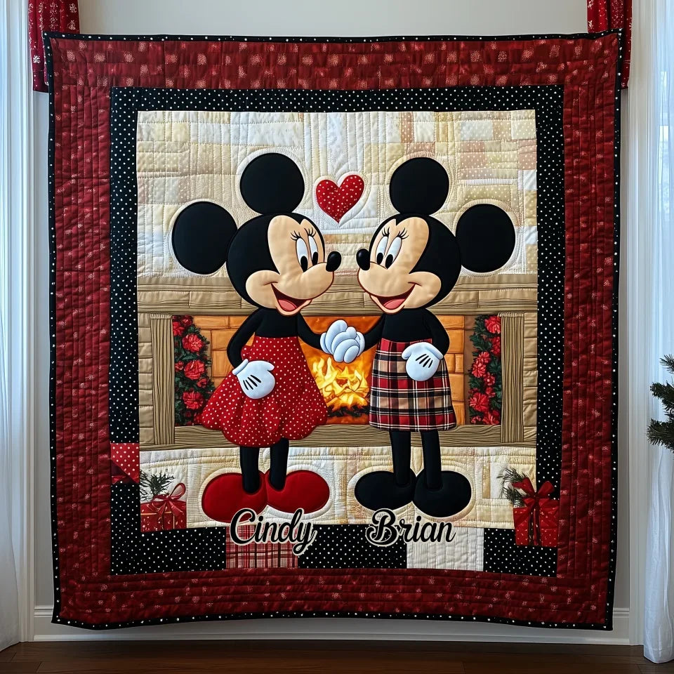 Everlasting Lover - Personalized Custom Quilted Blanket - Gift For Couple, Boyfriend, Girlfriend