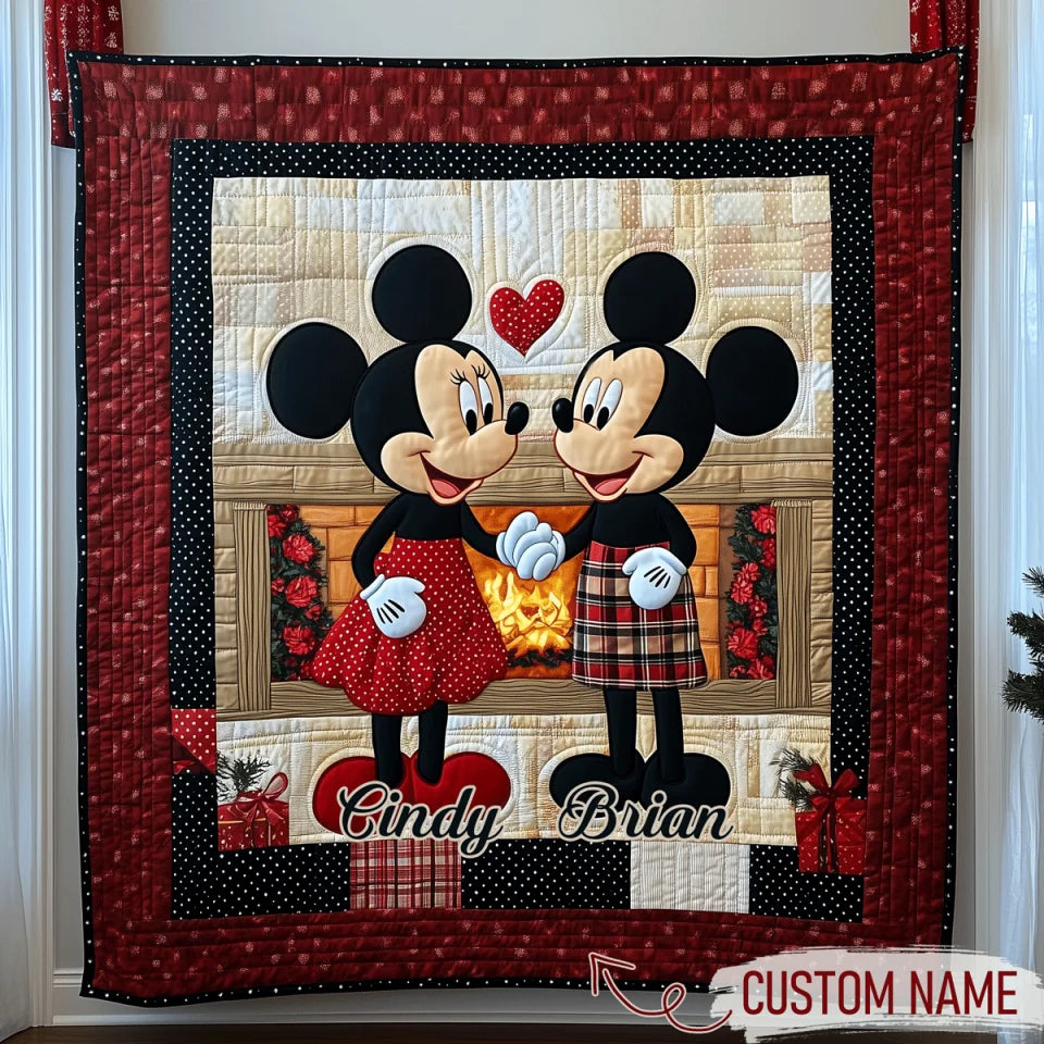 Everlasting Lover - Personalized Custom Quilted Blanket - Gift For Couple, Boyfriend, Girlfriend