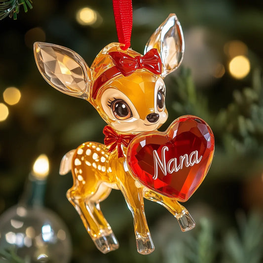 Heart of the Forest - Personalized Mica Ornament - Gift For Friends, Family Members