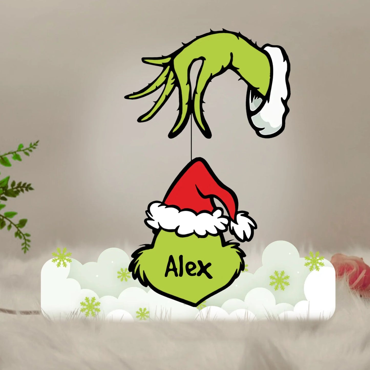 Green Crew - Personalized Custom Light Box - Christmas Gifts For Grandma, Family Members