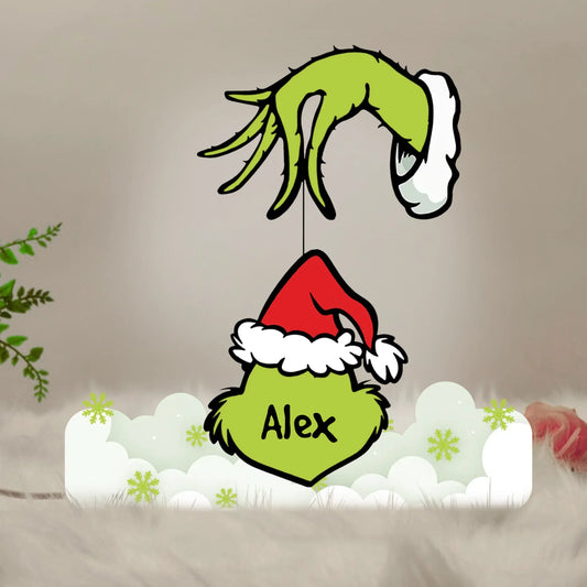 Green Crew - Personalized Custom Light Box - Christmas Gifts For Grandma, Family Members