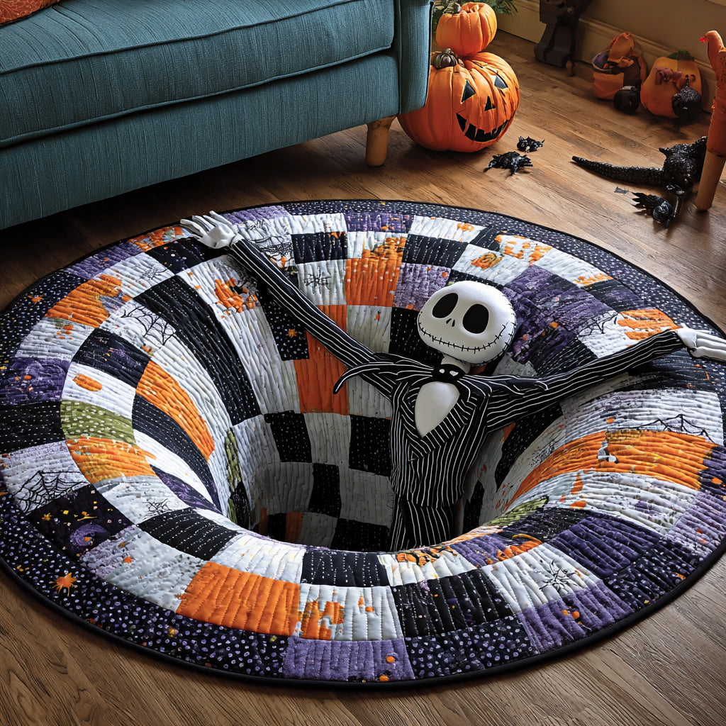 Abyss of Shadows Quilted Round Mat NCU0DV010