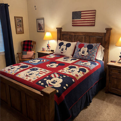 Americana Playhouse 3-Piece Quilted Bedding Set DMC0PT038