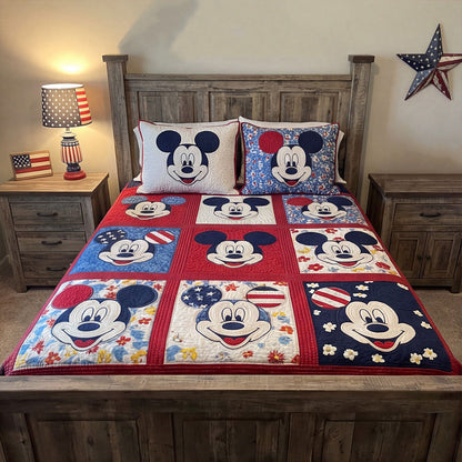 Americana Playhouse 3-Piece Quilted Bedding Set DMC0PT038