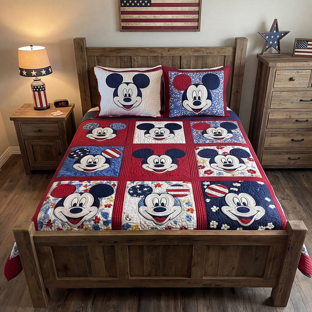 Americana Playhouse 3-Piece Quilted Bedding Set DMC0PT038
