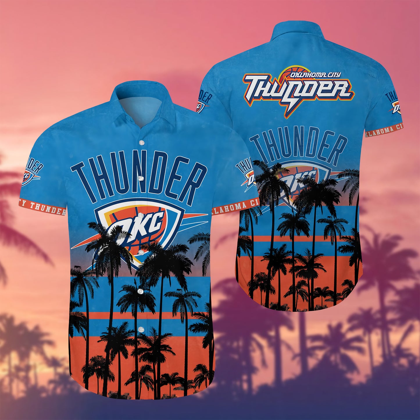 Basketball Lovers - 3D Hawaiian Shirt OKC 10