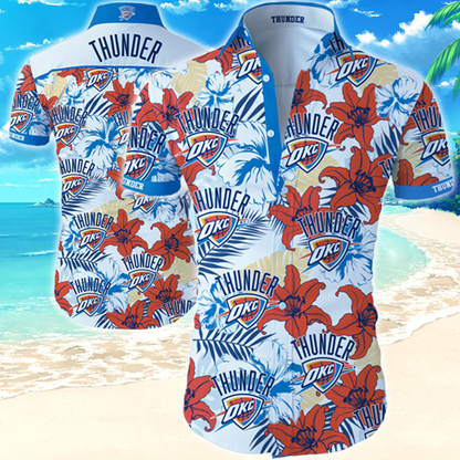 Basketball Lovers - 3D Hawaiian Shirt OKC 13