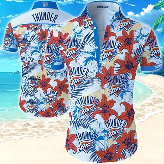 Basketball Lovers - 3D Hawaiian Shirt OKC 13