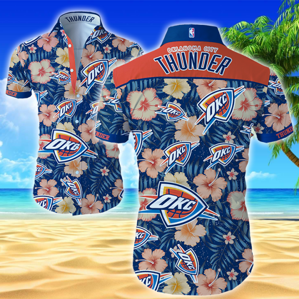 Basketball Lovers - 3D Hawaiian Shirt OKC 14