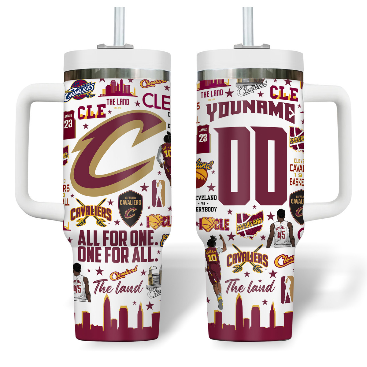 Basketball Lovers - Tumbler With Handle CAVS 03
